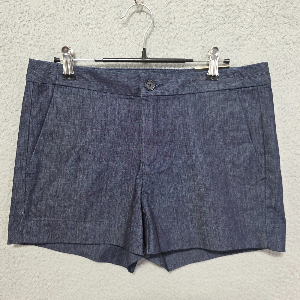 Banana Republic Womens Navy Blue Hampton Fit Pockets Size 4 3" Inseam NWT